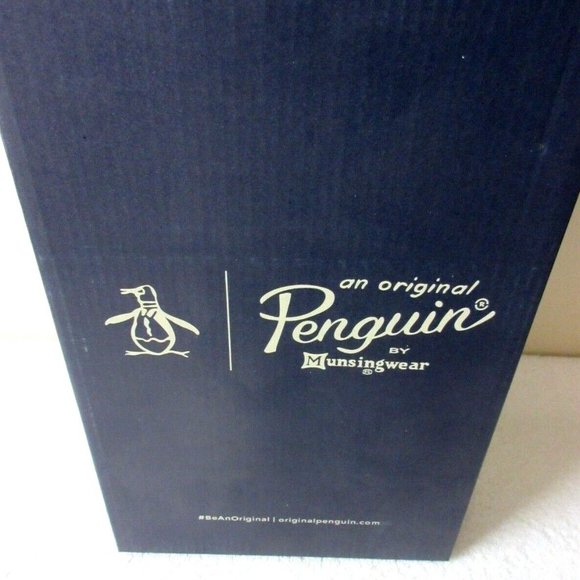 Original Penguin Men's Sam Stripe Classic Lace Up Canvas White Blue Shoes NIB - Picture 6 of 6